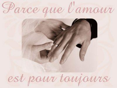 Le mariage .....